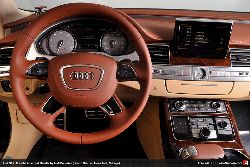 Illustration for article titled Audi Color of the Day..S8 in Porsche Amethyest Metallic